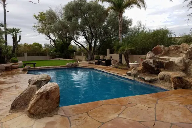 Attached image file Image of finished pool built by We Do It Pools LLC pool builders